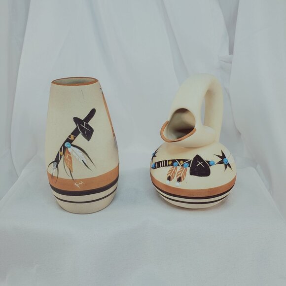 Betty Selby Native American Southwestern Handcrafted Pottery Vase Pitcher - Picture 1 of 15